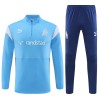 Sudadera De Entrenamiento Olympique de Marseille Cremallera De Cuarto 23-24 Azul - Niño